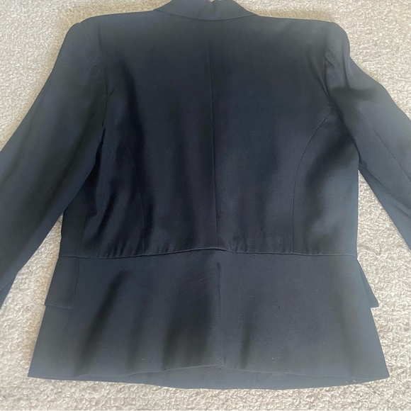 Ann Taylor Jacket/Blazer ~Size 10 ~Black ~Silk Blend ~Handsome Professional - Picture 3 of 14